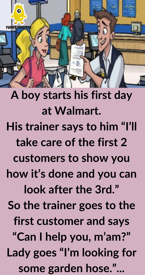 A Boy's First Day At Walmart