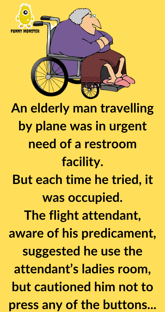 An Elderly Man Traveling By Plane