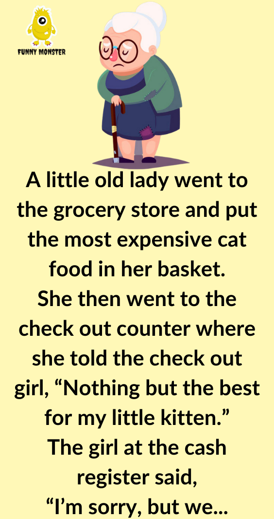 An Old Lady Went To The Grocery Store
